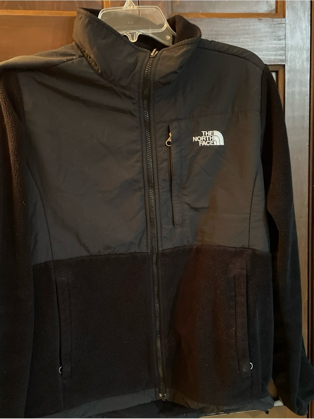 The North Face Denali Jacket Women's Black Full Zip Fleece Size Large Polartec